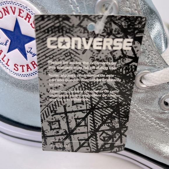 Converse All Star Glacier High Tops Men’s 8.5 Women’s 10.5 Ice Blue - Picture 13 of 16